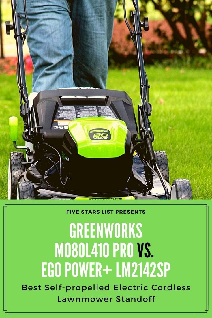 Best Self-propelled Electric Cordless Lawnmower Standoff - Greenworks MO80L410 Pro vs. EGO Power+ LM2142SP